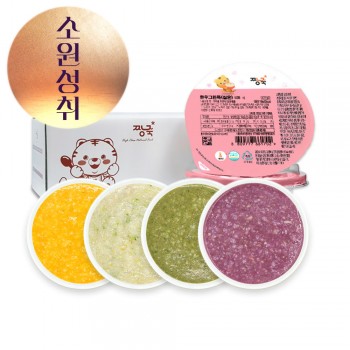 ( ◠ •̫̮ ◠)☆ 행복한 한가위! ★실온이유식 죽1 [4팩 세트]