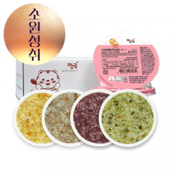 ( ◠ •̫̮ ◠)☆ 행복한 한가위! ★실온이유식 죽2 [4팩 세트]