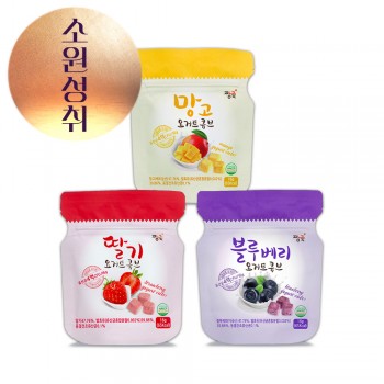 ( ◠ •̫̮ ◠)☆ 행복한 한가위! ★요거트큐브 골고루 3봉