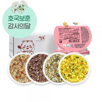 ❁❁호국보훈#고맙습니다. ★실온이유식 아기밥 [4팩 세트]