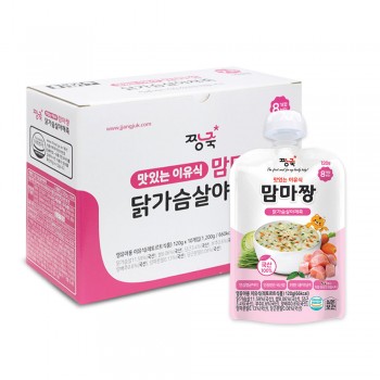 맘마짱 이유식 닭가슴살야채죽 박스(10봉)
