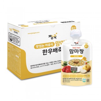 맘마짱 이유식 한우배죽 1박스(10봉)