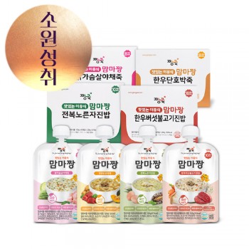 ( ◠ •̫̮ ◠)☆ 행복한 한가위! ★맘마짱 이유식 진밥 1BOX (10봉)