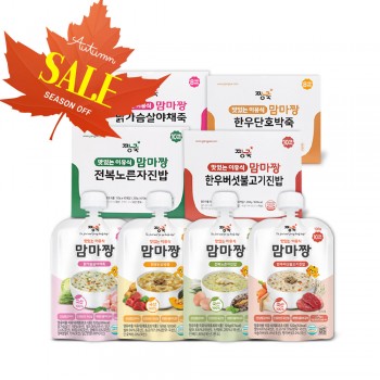 ദ്ദി❁´◡`❁) 가을가을해~ ★맘마짱 이유식 죽 1BOX (10봉)