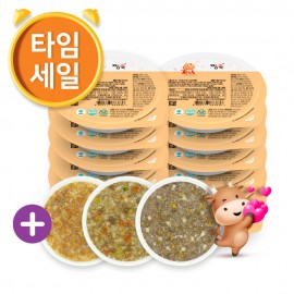 (T) 냉장이유식 한우 더드림 단계별 골고루 12팩+3팩 증정