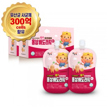 우리아이 홍삼배도라지 레드 40봉(2박스)