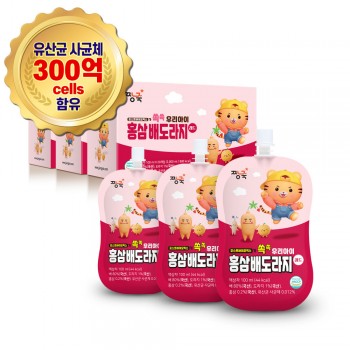 우리아이 홍삼배도라지 레드 60봉(3박스)