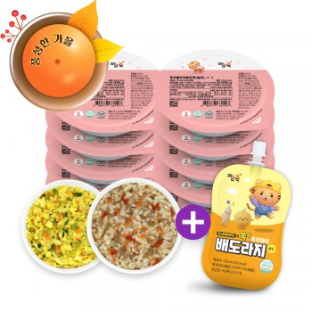 [기획전] 실온이유식 아기밥 골고루 10+2팩+배도라지 골드 1봉 증정